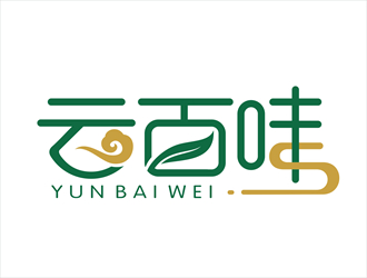 唐国强的云百味快餐店祥云logologo设计