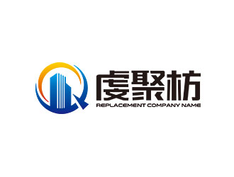 钟炬的虔聚枋建筑行业字体logologo设计