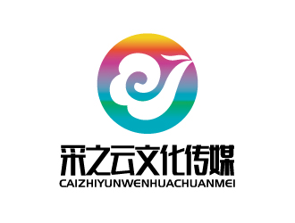 张俊的采之云传媒祥云标志logo设计