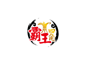 周金进的霸王四角白酒logologo设计