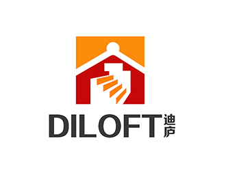 潘乐的迪庐；DILOFT 对称标志logo设计