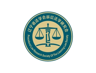 曾翼的辽宁省诉讼法学研究会会徽对称LOGOlogo设计