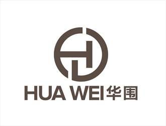 唐国强的华围高端围巾商标设计logo设计