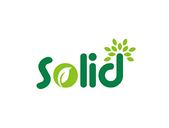 潘乐的solid植物补光产品logo设计