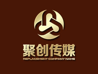 钟炬的聚创传媒logo设计