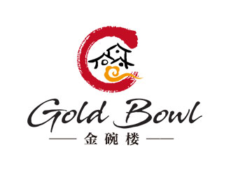 钟炬的Gold Bowl 中文：金碗楼logo设计