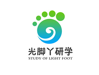 吴晓伟的光脚丫研学logo设计