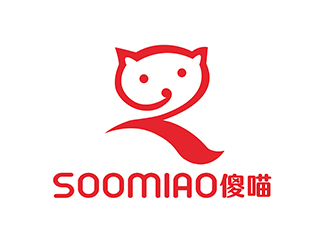 潘乐的SOOMIAO 傻喵儿童标志设计logo设计