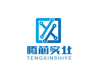 朱红娟的深圳市腾芯实业有限公司logo设计