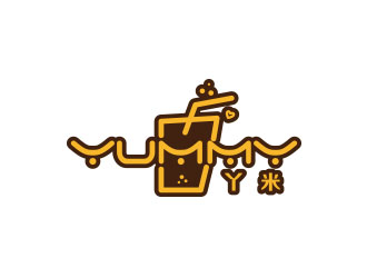 朱红娟的丫米   英文名:yummylogo设计