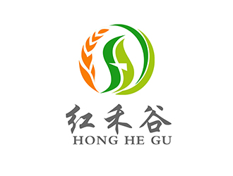 潘乐的红禾谷农副产品商标设计logo设计