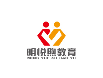 周金进的明悦煦教育培训单色logologo设计