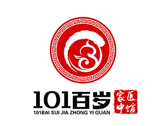 潘乐的101百岁家中医馆或国医馆logo设计