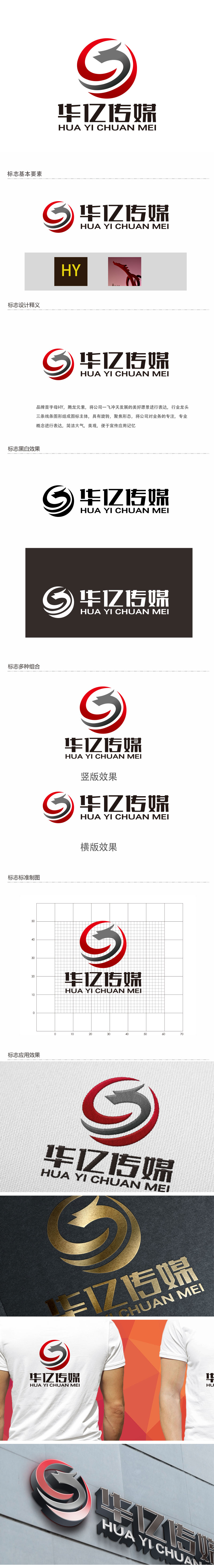 向正军的华亿广告传媒logo设计