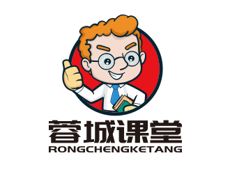 孙金泽的蓉城课堂教育人物标志设计logo设计