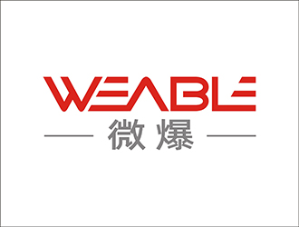 周都响的Weable微爆logo设计