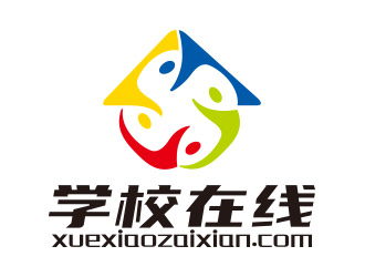 向正军的学校在线logo设计