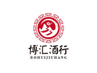 朱红娟的博汇酒行logo设计