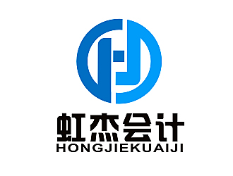 李杰的虹杰会计logo设计