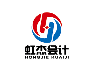 王涛的虹杰会计logo设计