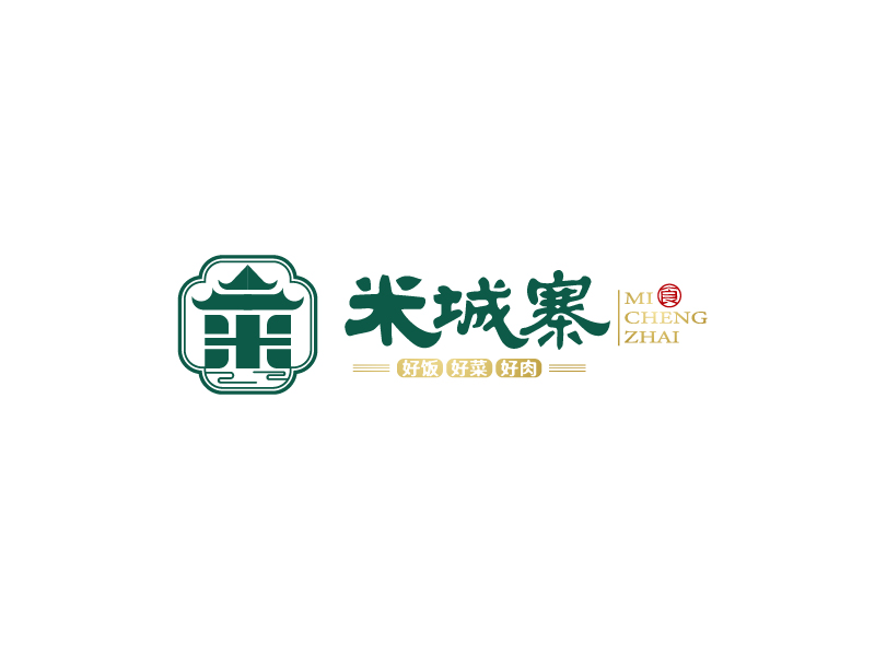 米城寨logo设计