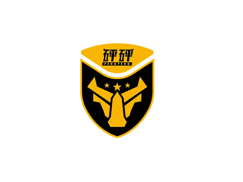 以砰砰商标元素为基础,设计一个徽章LOGOlogo设计