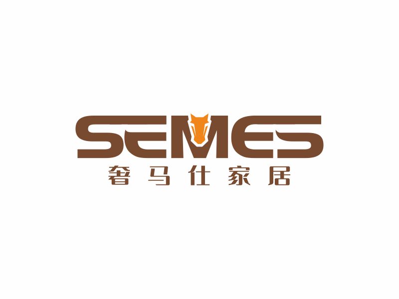 何嘉健的SEMES奢马仕家居logo设计