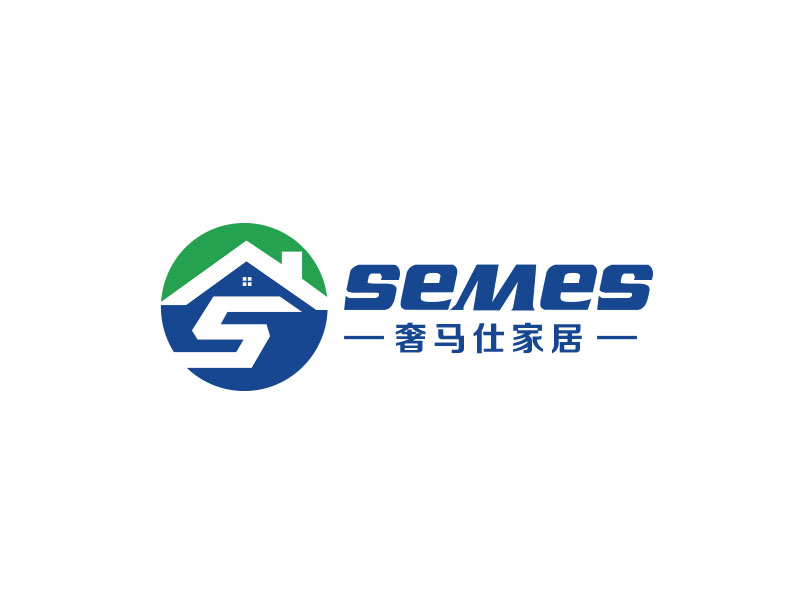 朱红娟的SEMES奢马仕家居logo设计