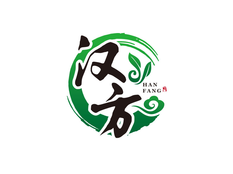 朱红娟的HANFANG汉方logo设计