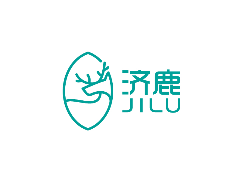 叶美宝的济鹿logo设计