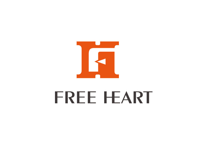 朱红娟的中文：自由的心     英文：Free heartlogo设计
