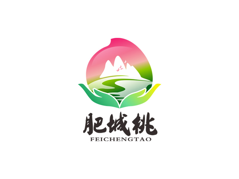 肥城桃logo设计
