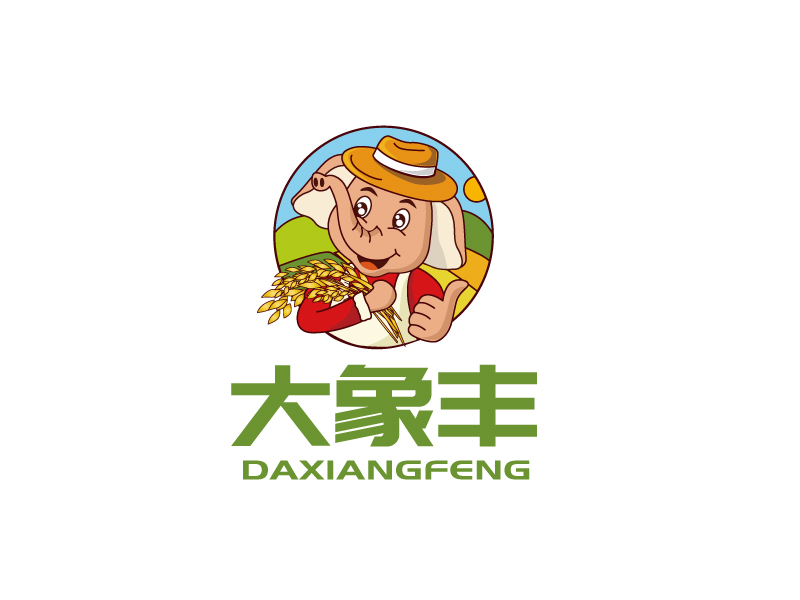 张俊的大象丰logo设计