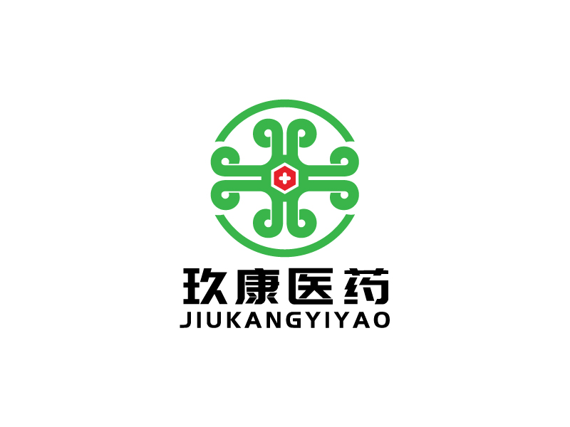 李宁的广州玖康医药研究有限公司logo设计