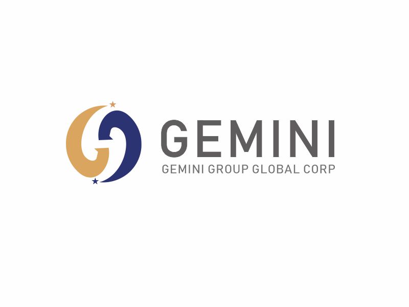 向红的Gemini/和谐（双子座）logo设计