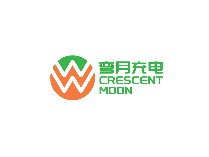 李宁的弯月充电logo设计