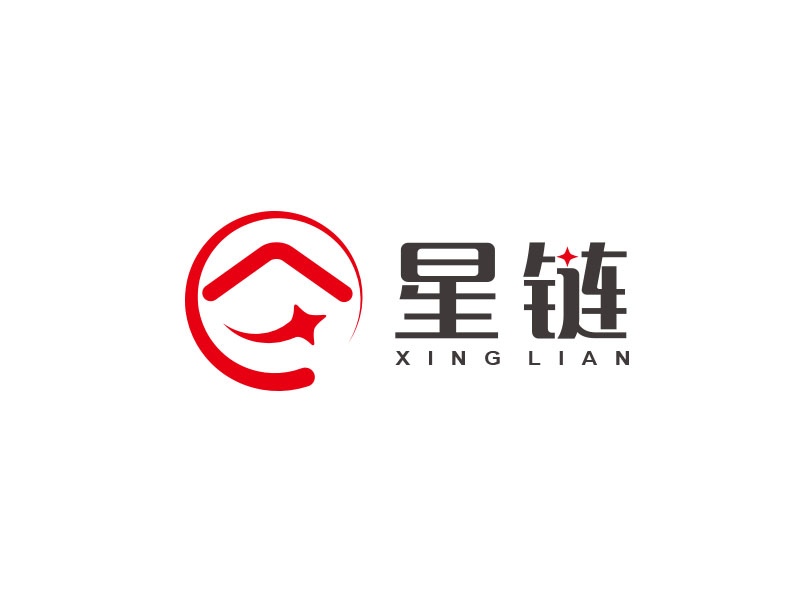 朱红娟的深圳市星链房地产经纪有限公司logo设计