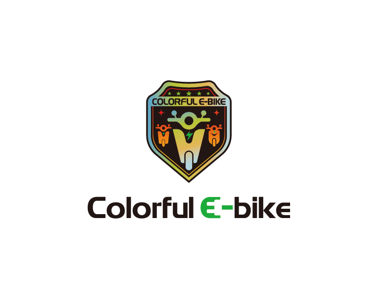 Colorful E-bikelogo设计