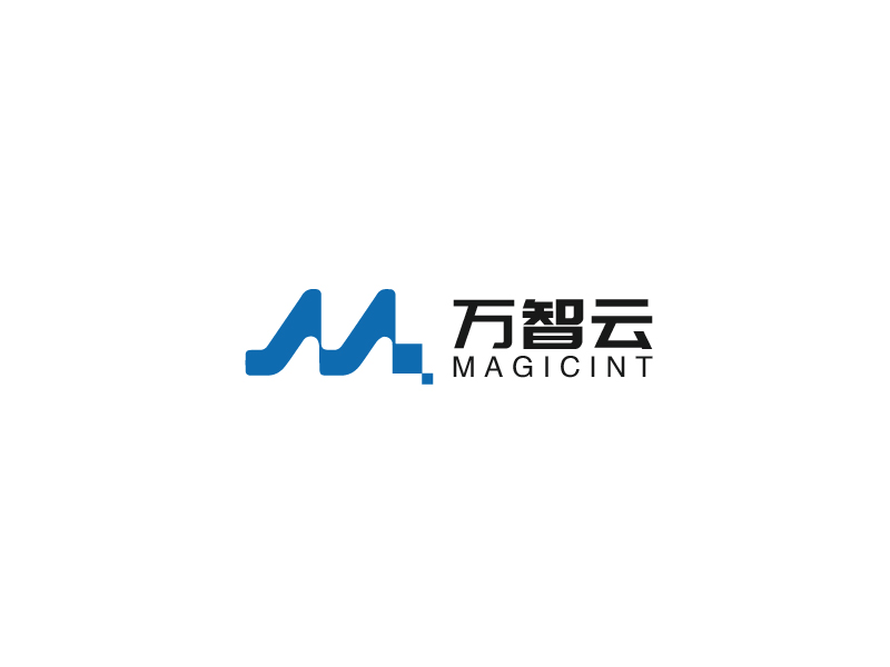 中文：万智云 英文：magicintlogo设计