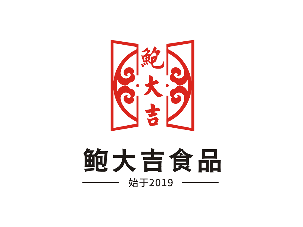 鮑大吉食品品牌logologo设计 Logo123